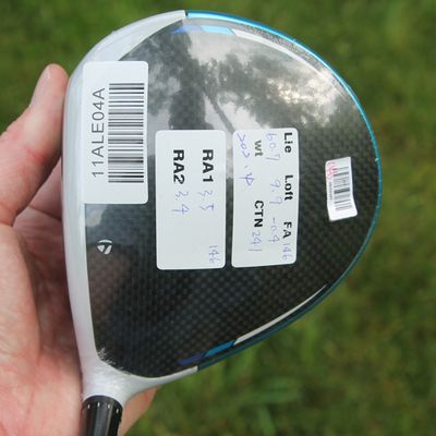 Spec stickers detailing loft and lie for tour issue drivers