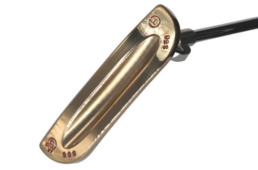 Tour putters showcasing interchangeable and fixed sole weights